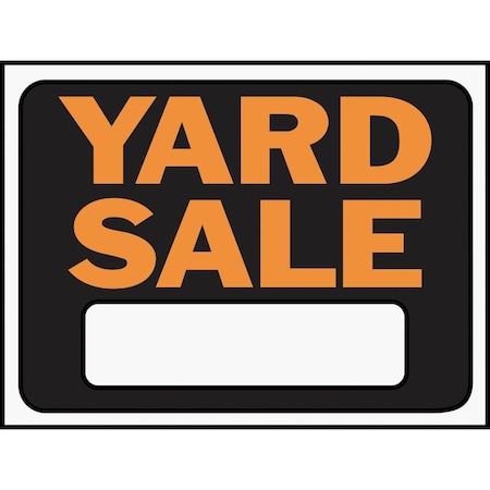 Hy-Ko 9x12 Plastic Sign, Yard Sale 3033
